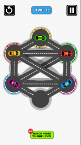 اسکرین شات برنامه Car Parking Order Puzzle Game 5