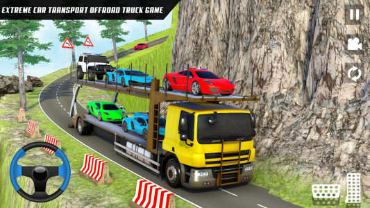 اسکرین شات برنامه Crazy Car Transport Truck Sim 2