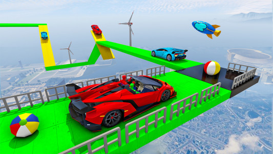 اسکرین شات برنامه GT Car Stunt - Ramp Car Games 6