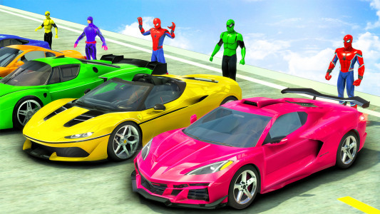 اسکرین شات برنامه GT Car Stunt - Ramp Car Games 3