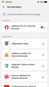 اسکرین شات برنامه Internet Browser 3