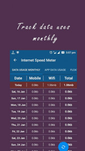 اسکرین شات برنامه Internet Speed Meter 3