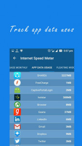 اسکرین شات برنامه Internet Speed Meter 2