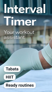 اسکرین شات 1 برنامه Interval Timer & Tabata Timer