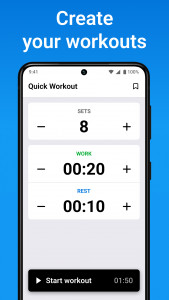 اسکرین شات 3 برنامه Interval Timer & Tabata Timer
