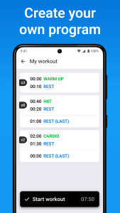 اسکرین شات 7 برنامه Interval Timer & Tabata Timer