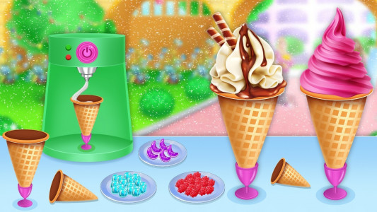 اسکرین شات بازی Ice Cream Shop Cone Maker Game 2