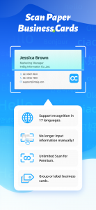 اسکرین شات برنامه CamCard - Business Card Reader 2