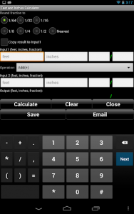 اسکرین شات برنامه Handyman Calculator 5
