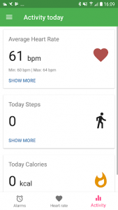 اسکرین شات برنامه Mi Heart rate with Smart Alarm - be fit Band 5