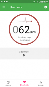 اسکرین شات برنامه Mi Heart rate with Smart Alarm - be fit Band 1