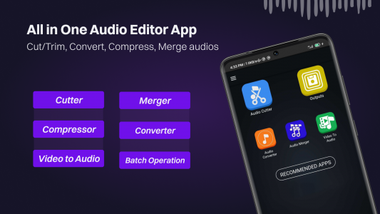 اسکرین شات برنامه MP3 Cutter, Converter & Merger 1