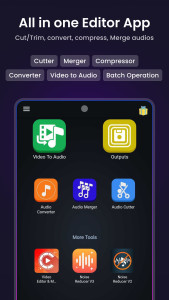 اسکرین شات 1 برنامه Video to Audio MP3 Converter