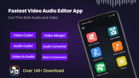 اسکرین شات 1 برنامه Video to MP3 Converter Cutter