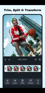 اسکرین شات 1 برنامه Cut, Trim & Crop Video Editor