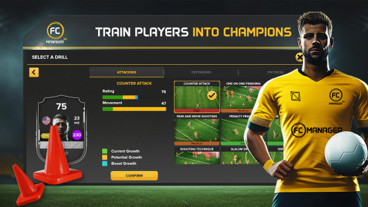 اسکرین شات 3 بازی FC Manager 25 - Football Game