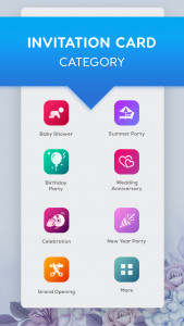 اسکرین شات 1 برنامه Invitation Card Maker