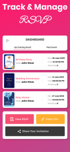 اسکرین شات 5 برنامه Invitation Card Maker & Design