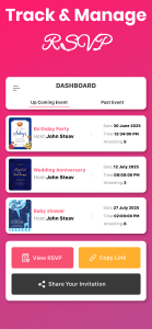 اسکرین شات 5 برنامه Invitation Card Maker & Design