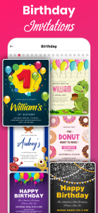 اسکرین شات 2 برنامه Invitation Card Maker & Design