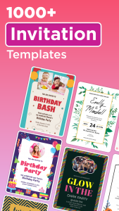 اسکرین شات برنامه Invitation maker & Card Design 2