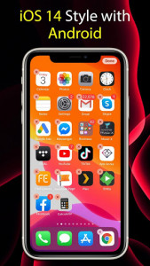 اسکرین شات برنامه Launcher iOS 14 5