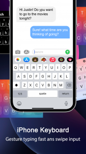 اسکرین شات برنامه iphone keyboard 5