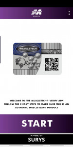 اسکرین شات 1 برنامه MuscleTech® Verify