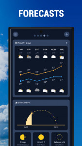 اسکرین شات 2 برنامه iOweather – Weather Forecast