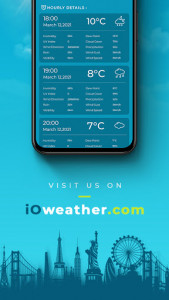 اسکرین شات برنامه Weather Forecast - Accurate Weather App: iOweather 4