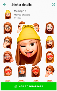 اسکرین شات برنامه Memoji phone Stickers for Android WhatsApp 3