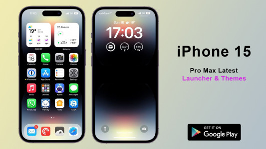 اسکرین شات برنامه iPhone 15 Pro Max Launcher 1
