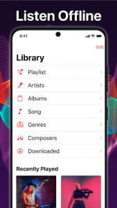اسکرین شات برنامه iPlayer OS14: Music Free Player 2021 - EQ Player 5