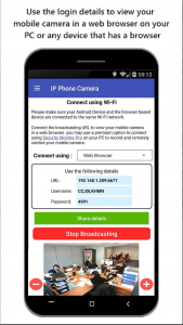 اسکرین شات برنامه IP Phone Camera 2