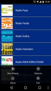 اسکرین شات برنامه Radio Iran 3
