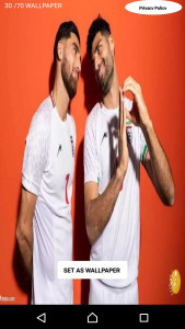 اسکرین شات برنامه بازیکنان فوتبال ایرانی HD+ 1 پس زمینه 23