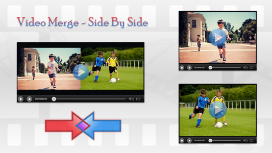 اسکرین شات 2 برنامه Video Merge - Side By Side