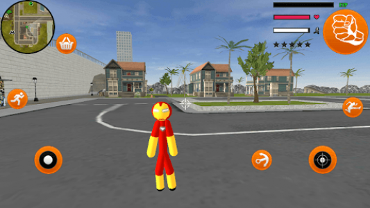 اسکرین شات بازی Iron Stickman Vegas Crime Rope Hero Simulator 6