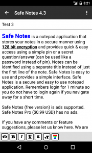 اسکرین شات برنامه Safe Notes is a secure notepad 8