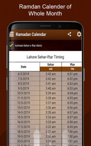 اسکرین شات برنامه Ramzan Timings (Ramadan) 4