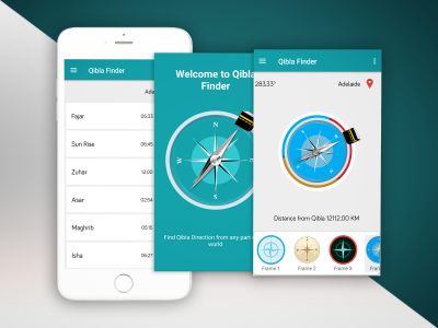 اسکرین شات برنامه Qibla Direction Finder 1