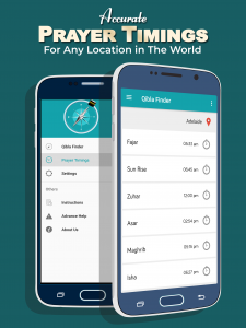 اسکرین شات برنامه Qibla Direction Finder 3