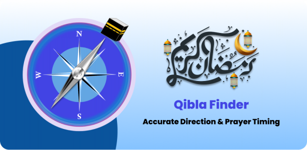 اسکرین شات 1 برنامه Qibla Finder Compass & Prayer