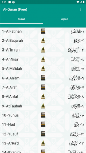 اسکرین شات برنامه Al-Quran (Pro) 1