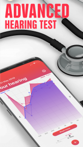 اسکرین شات 5 برنامه Hearing test, Audiogram
