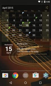 اسکرین شات برنامه Calendar Widget Month + Agenda 1