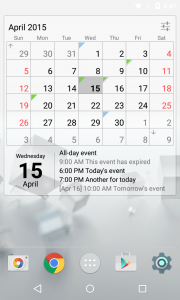 اسکرین شات برنامه Calendar Widget Month + Agenda 2