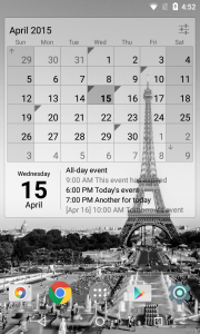 اسکرین شات برنامه Calendar Widget Month + Agenda 4