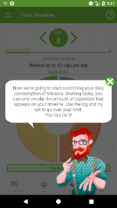 اسکرین شات برنامه Stop Tobacco Mobile Trainer. Quit Smoking App Free 4