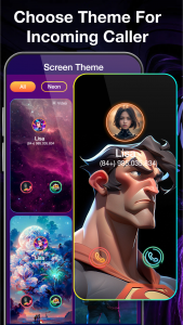 اسکرین شات 4 برنامه Color Phone: Call Screen Theme